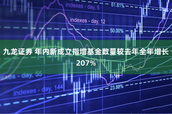 九龙证券 年内新成立指增基金数量较去年全年增长207%