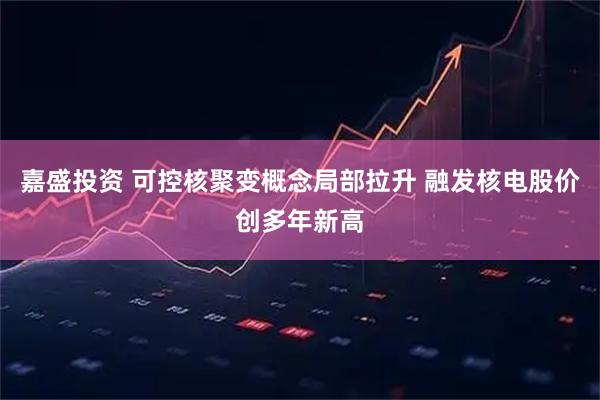 嘉盛投资 可控核聚变概念局部拉升 融发核电股价创多年新高