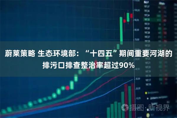 蔚莱策略 生态环境部：“十四五”期间重要河湖的排污口排查整治率超过90%